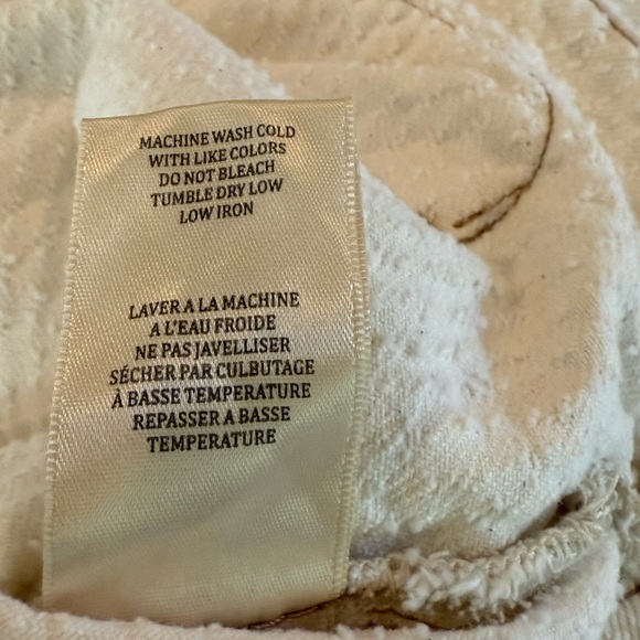 Blank NYC Ecru Cropped Punch Hole Shirt Jacket with Pockets - Picture 13 of 14